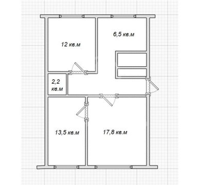 3-к квартира, 5/5 эт., 63м²