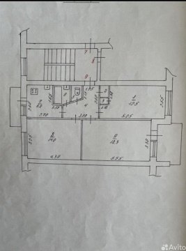 3-к квартира, 3/5 эт., 65м²